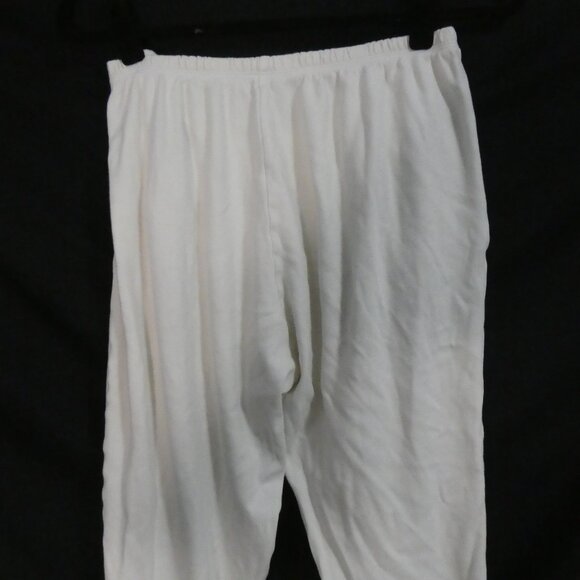 PJ MAMMA | large | Ivory Elastic Waist Tapered Sweatpants With Pockets - Picture 13 of 16
